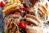 Loaded BBQ Chicken Pizza Pull-Apart Bread