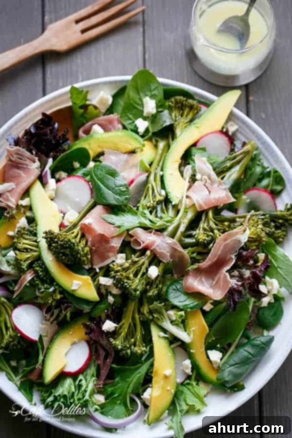 Top vie image of salad