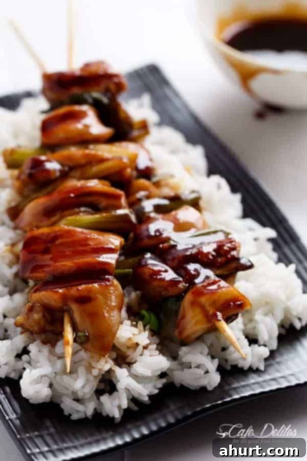 Deliciously Easy Japanese Chicken Yakitori 7 Easy Chicken Yakitori with rice