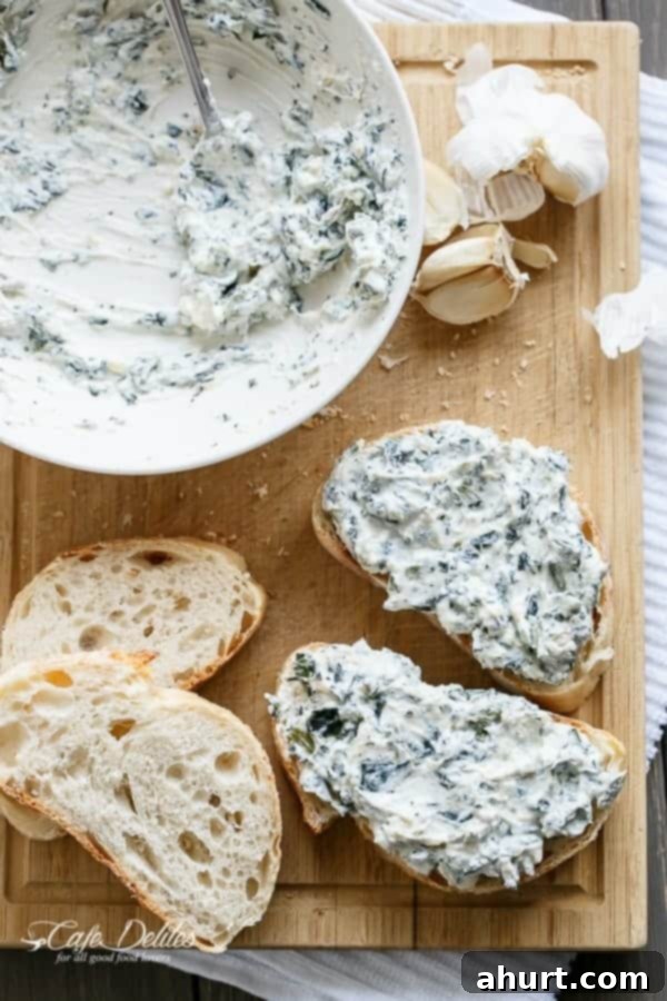 Creamy Spinach and Ricotta Grilled Cheese 4 Spinach and Ricotta mix spread over Grilled bread slices