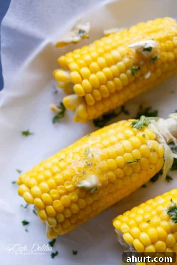 Garlic Butter Glazed Corn 5 Butter & garlic corn