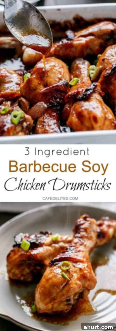 Effortless Soy Barbecue Chicken Drumsticks 3 PIN Image of Barbecue Soy Chicken Drumsticks