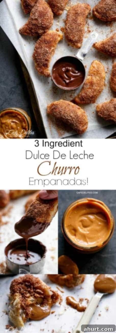 Golden Churro Caramel Hand Pies 9 PIN image of Dulce De Leche Churro Empanadas