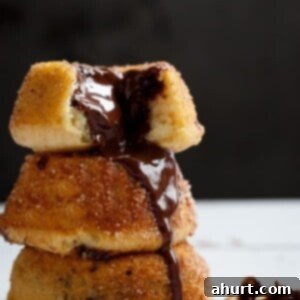 Golden Churro Molten Delights 13 Churro Lava Cakes stack on each other