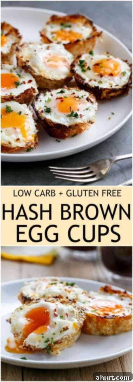 Keto Cauliflower Hash Brown Egg Cups 6 PIN image of Cauliflower Hash Brown Egg Cups