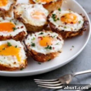 Keto Cauliflower Hash Brown Egg Cups 5 Cauliflower Hash Brown Egg Cups on a plate