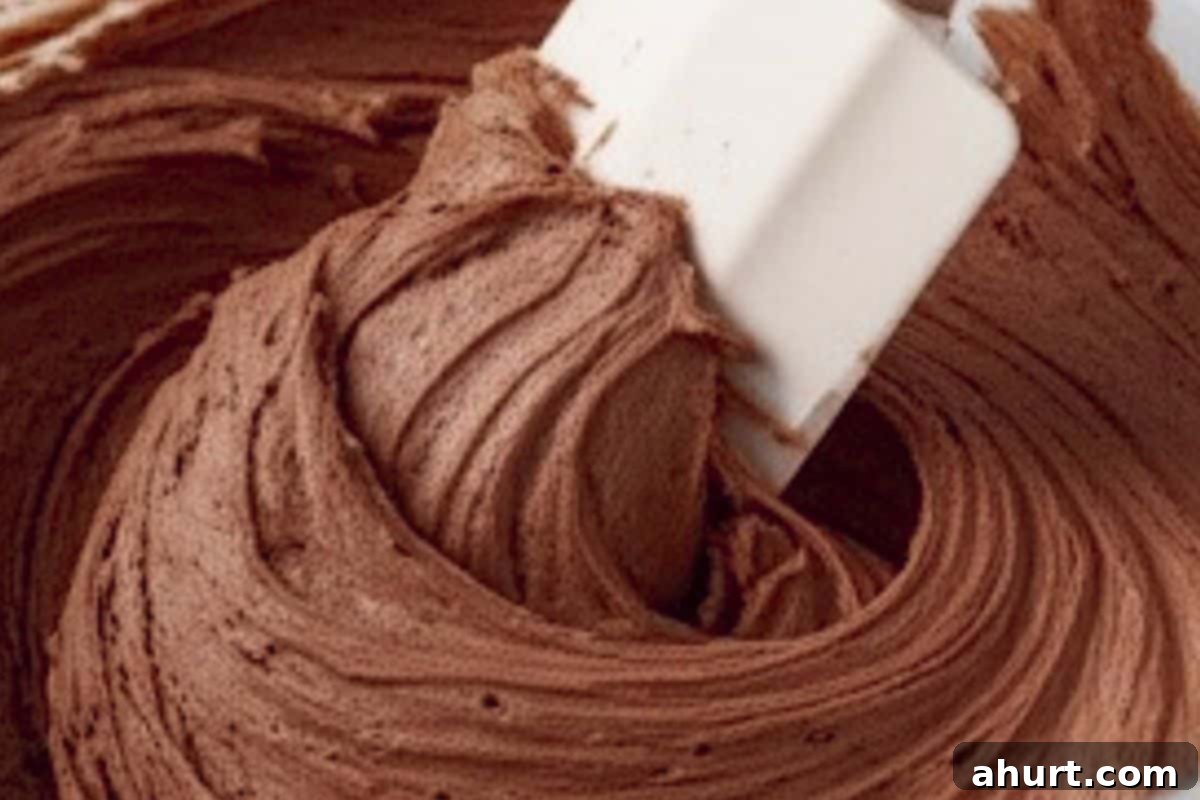 Effortless Double Chocolate Indulgence 6 Fold in the cocoa powder and salt, then beat briefly until smooth and well combined.