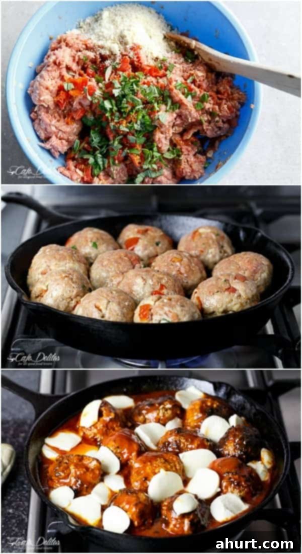 Making of Sun Dried Tomato Cheesy Meatballs 