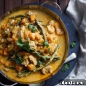 Creamy Chicken Butternut Squash Curry 4 Chicken and Butternut Squash Curry in a pan