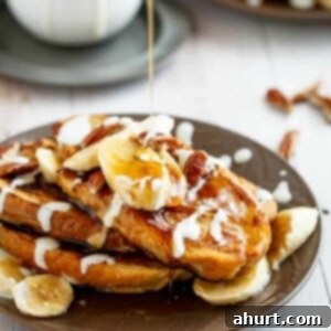 Banana Bread French Toast 6 Banana Bread French Toast on a plate