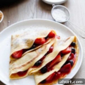 Holiday Blender Eggnog Crêpes 12 Blender Eggnog Crêpes: A quick and easy holiday breakfast idea
