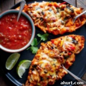 Chicken Fajita Sweet Potato Boats 12 Twice Baked Chicken Fajita Sweet Potatoes with red sauce