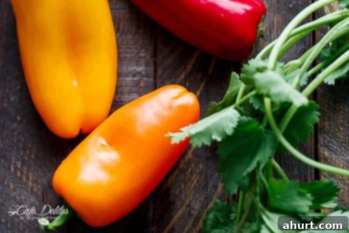Red and yellow belle peppers 