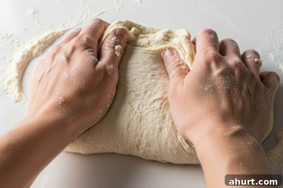 Simple Yeast-Free Flatbread Recipe 7 Avoid adding extra flour to the dough.