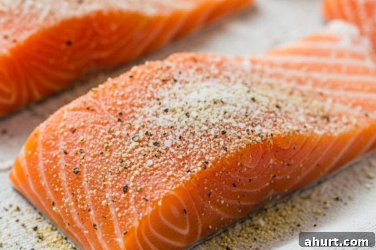 Quick Lemon Caper Salmon 4 pat the salmon and season it with salt, pepper and lemon pepper