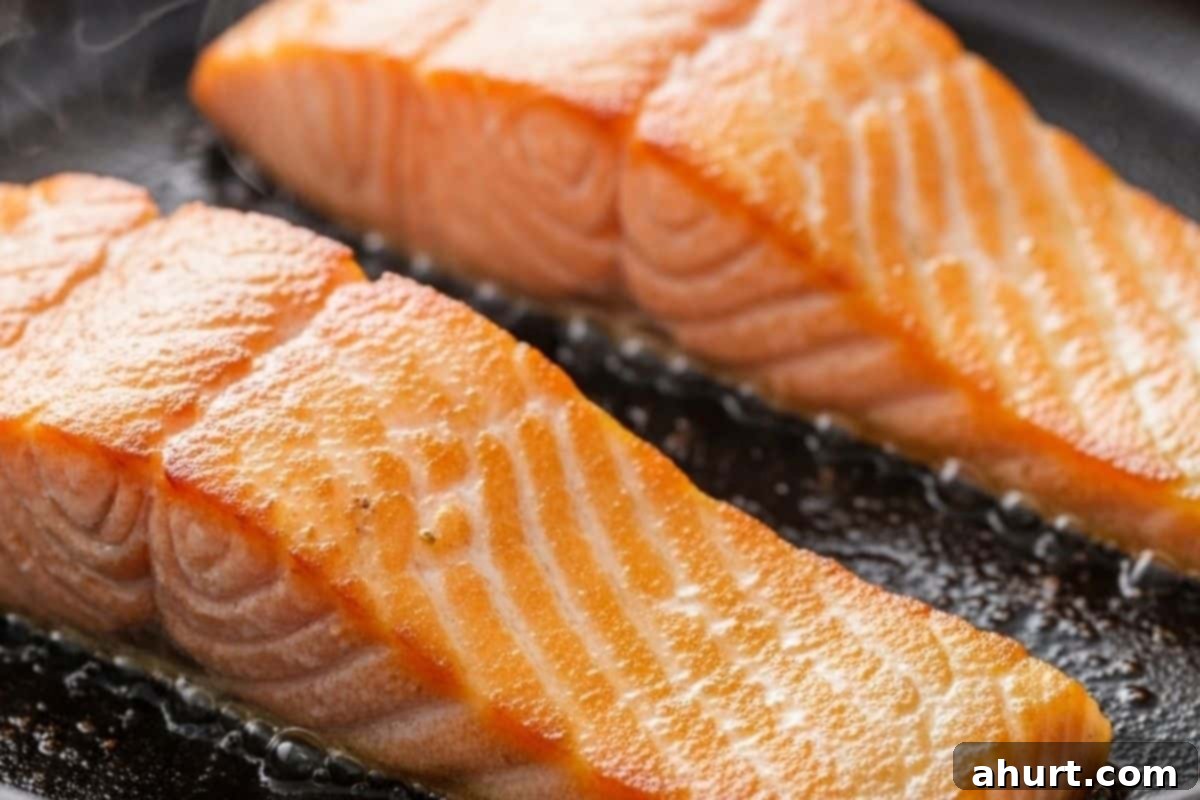 Quick Lemon Caper Salmon 6 sear the salmon in the large skillet