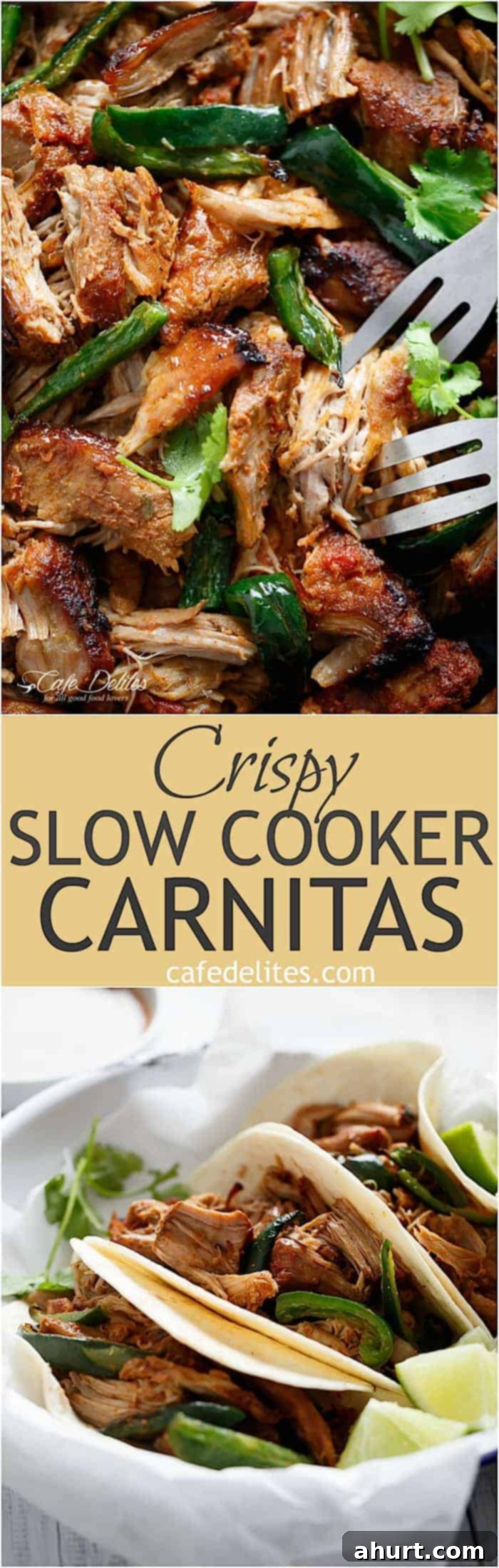 Crispy Slow Cooker Mexican Pulled Pork Carnitas 15 PIN image of Crispy Slow Cooker Carnitas