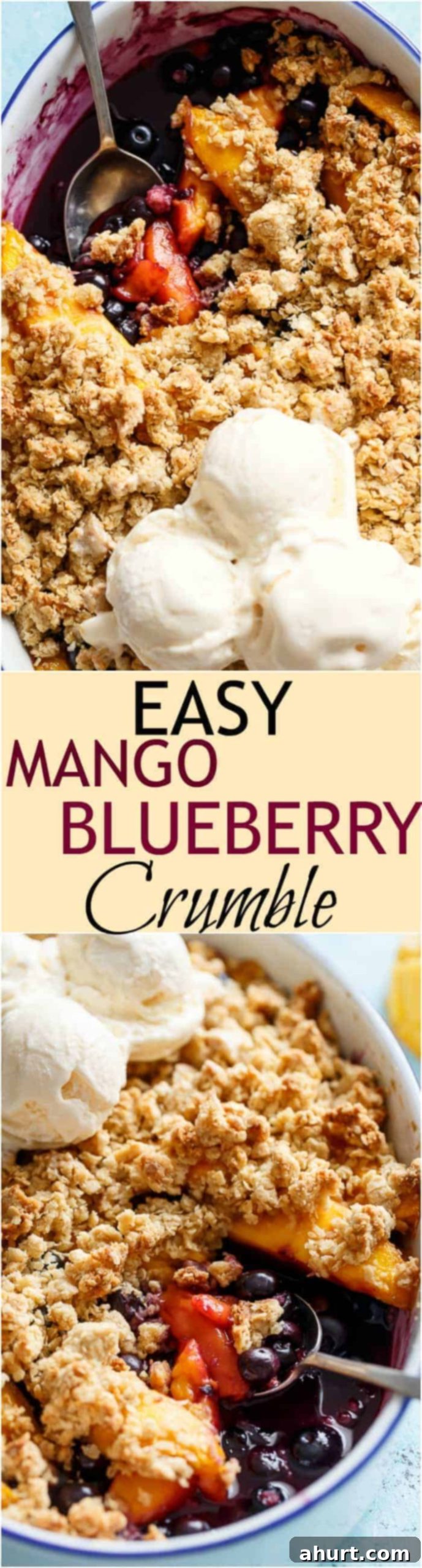 Sunshine Mango Blueberry Crumble 8 PIN image of Mango Blueberry Crumble
