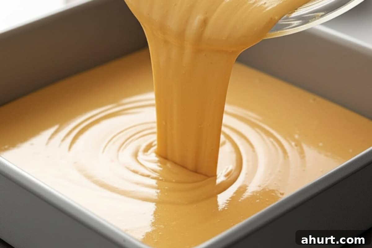 Sweet Cinnamon Fiesta Cake 8 Pour the batter into the prepared pan and bake for 20-25 minutes.