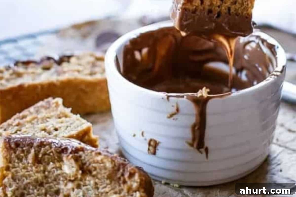 Sweet Cinnamon Fiesta Cake 9 Let the cake cool before you dip in the chocolate sauce