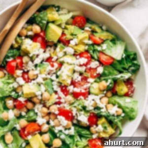 Vibrant Balsamic Chickpea Avocado Feta Salad 9 Balsamic Chickpea Avocado Feta Salad, brimming with fresh, colorful, and healthy ingredients.