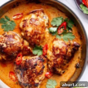 Sizzling Thai Chicken Skewers 11 Thai Satay Chicken in a pan
