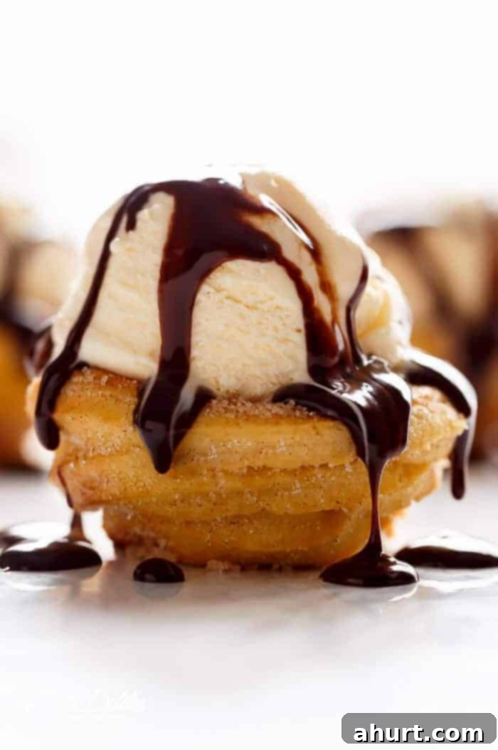 Baked Churro Ice Cream Bowls: Crispy on the outside, soft on the inside, and exactly how a Churro should be...but without deep frying! 