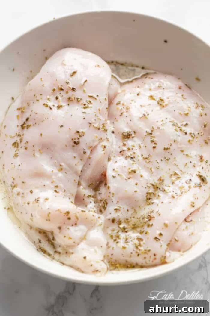 Greek Lemon Garlic Chicken Salad with an incredible dressing that doubles as a marinade!