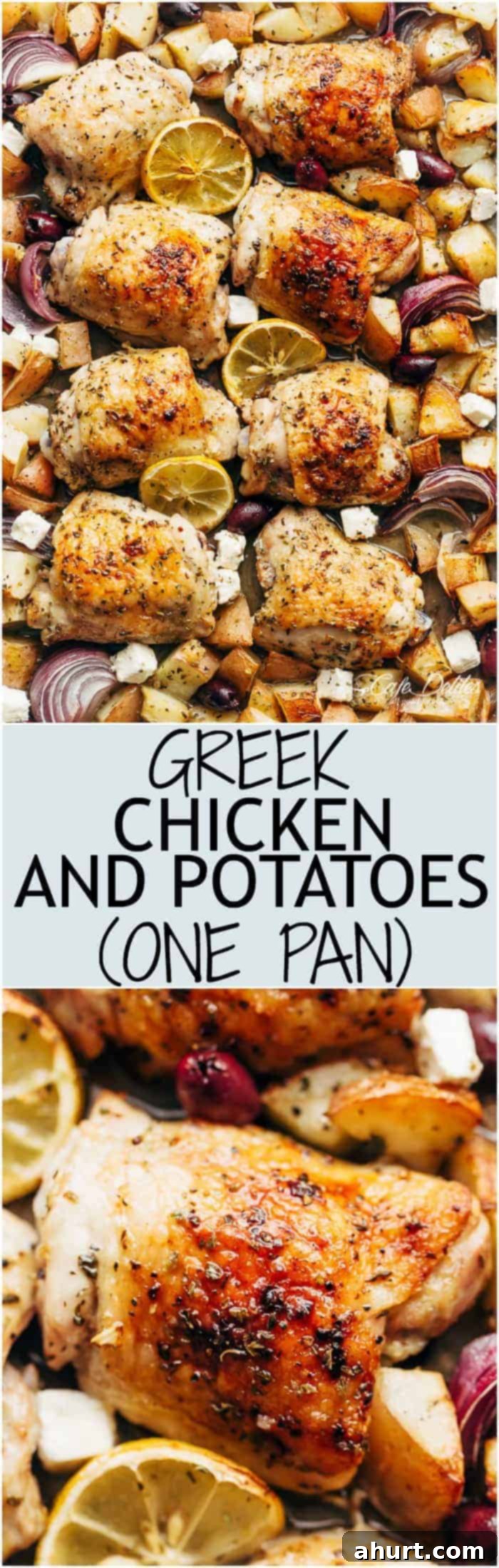 Hellenic Citrus Herb Chicken 6 PIN image of Greek Chicken And Potatoes, a perfect weeknight meal