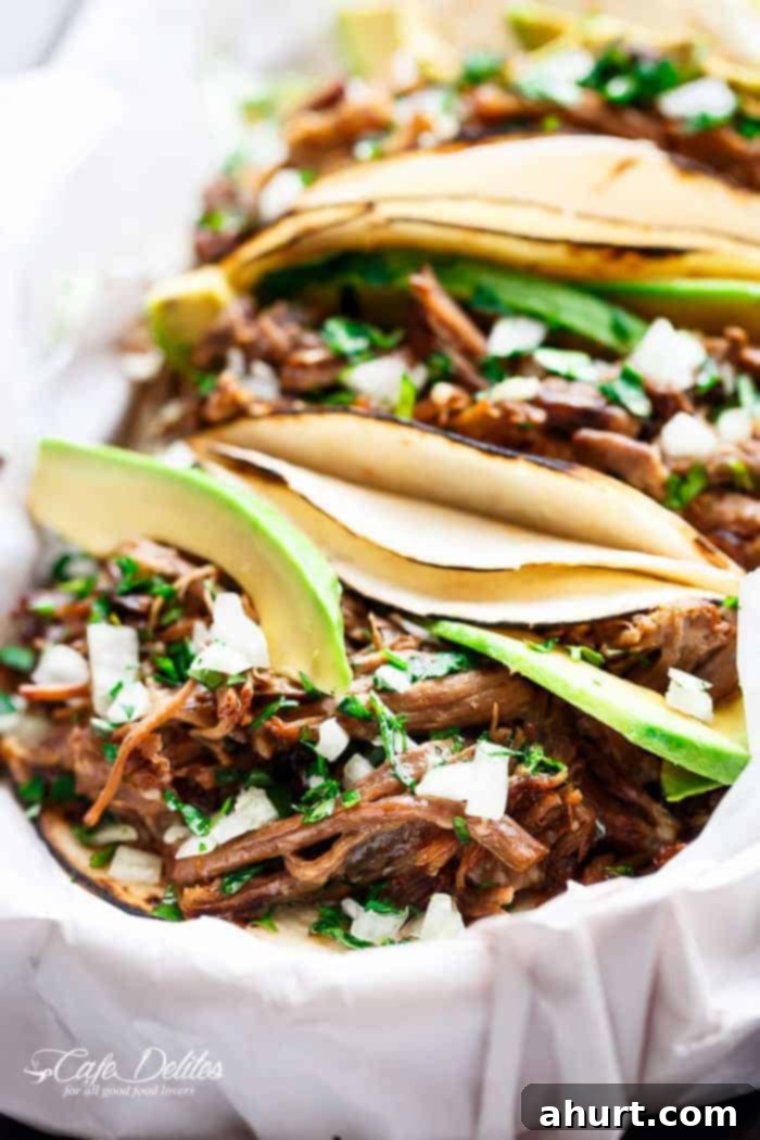 Fall-Apart Tender Slow Cooker Barbacoa Short Rib Tacos 6 Zoom in image of Slow Cooker Barbacoa Short Rib Tacos