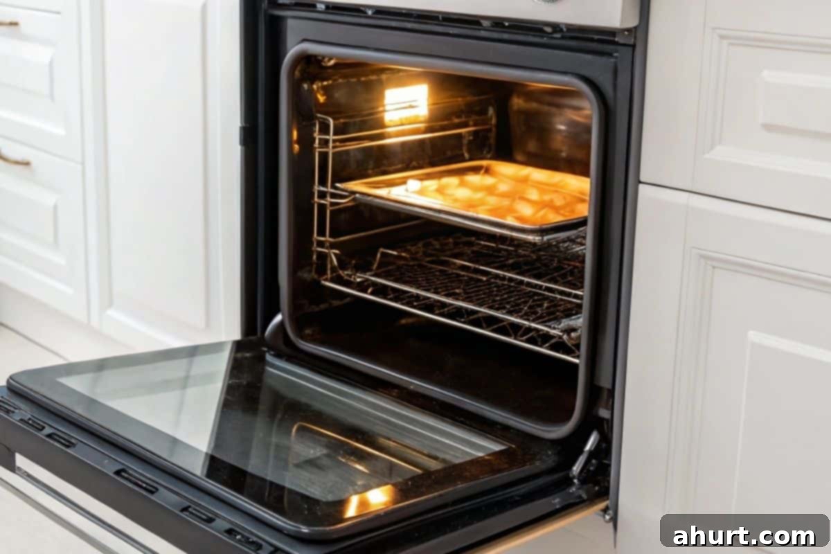 Speedy Portobello Pizza Caps 4 Preheating oven to broil setting with an oven rack positioned in the middle for cooking Portobello Pizzas