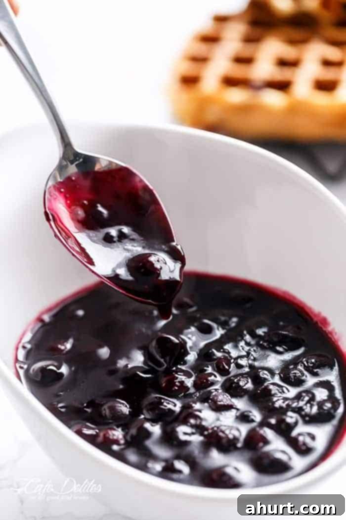 Homemade Blueberry Sauce 