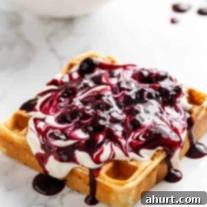Sweet & Tangy Blueberry Lemon Cheesecake Waffles 7 Delicious Blueberry Lemon Cheesecake Waffles