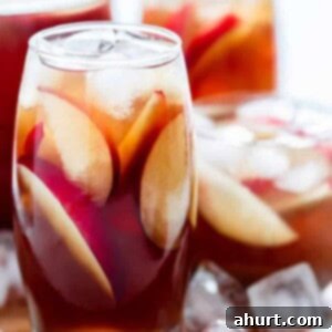 White Peach Iced Tea 9 Homemade White Peach Iced Tea in a glass