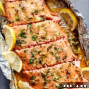 Honey Garlic Butter Salmon Parcels 4 Honey Garlic Butter Salmon In Foil