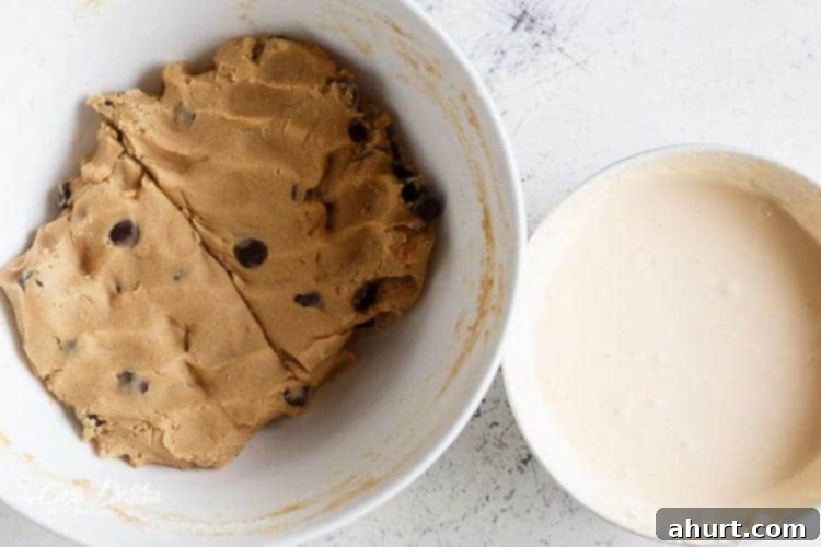 Cheesecake Stuffed Pizookie 3 A dough for the cookie