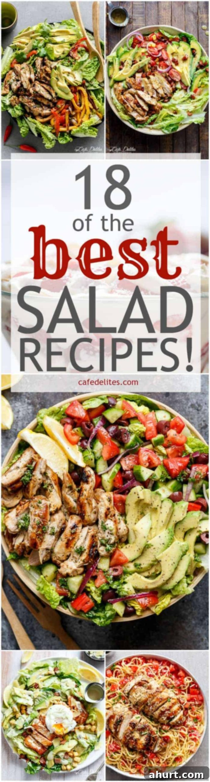 Collection of 18 Best Quick and Easy Salad Recipes from Cafe Delites