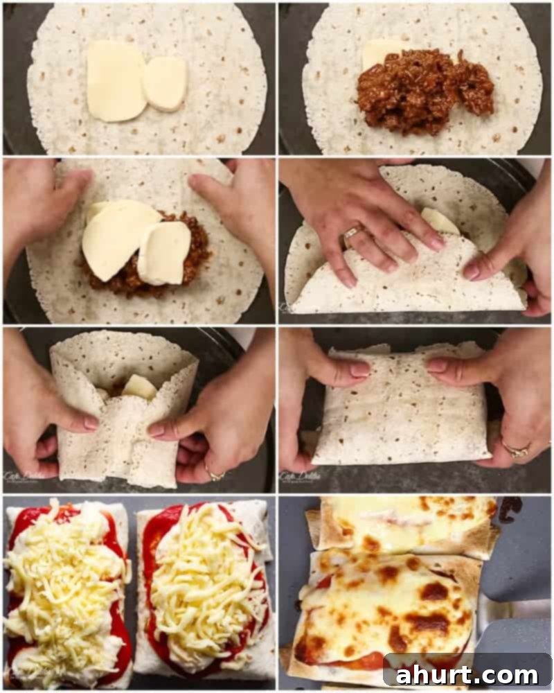 How to make Lasagna Stuffed Burritos 