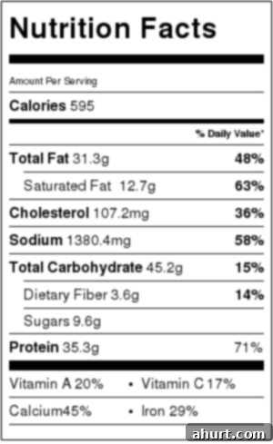 easy lasagna stuffed burritos nutrition label