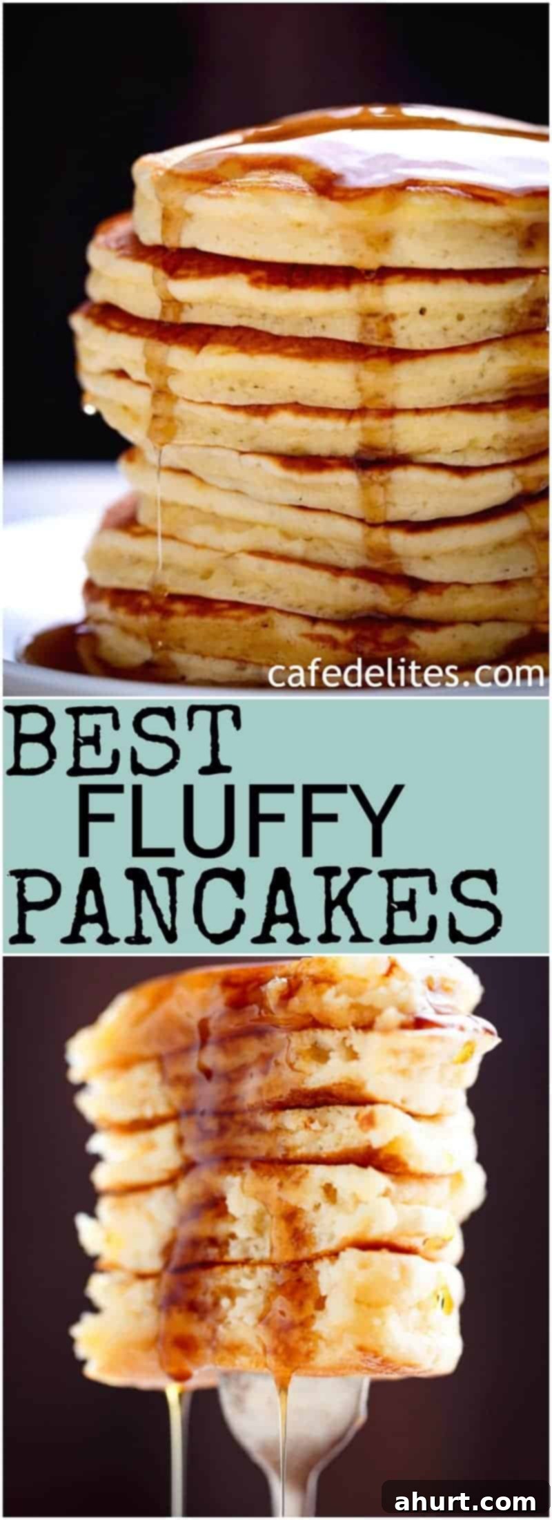 Irresistibly Fluffy Pancakes 7 A beautiful stack of the best fluffy pancakes, perfectly golden and inviting. Weekends will never be the same again!