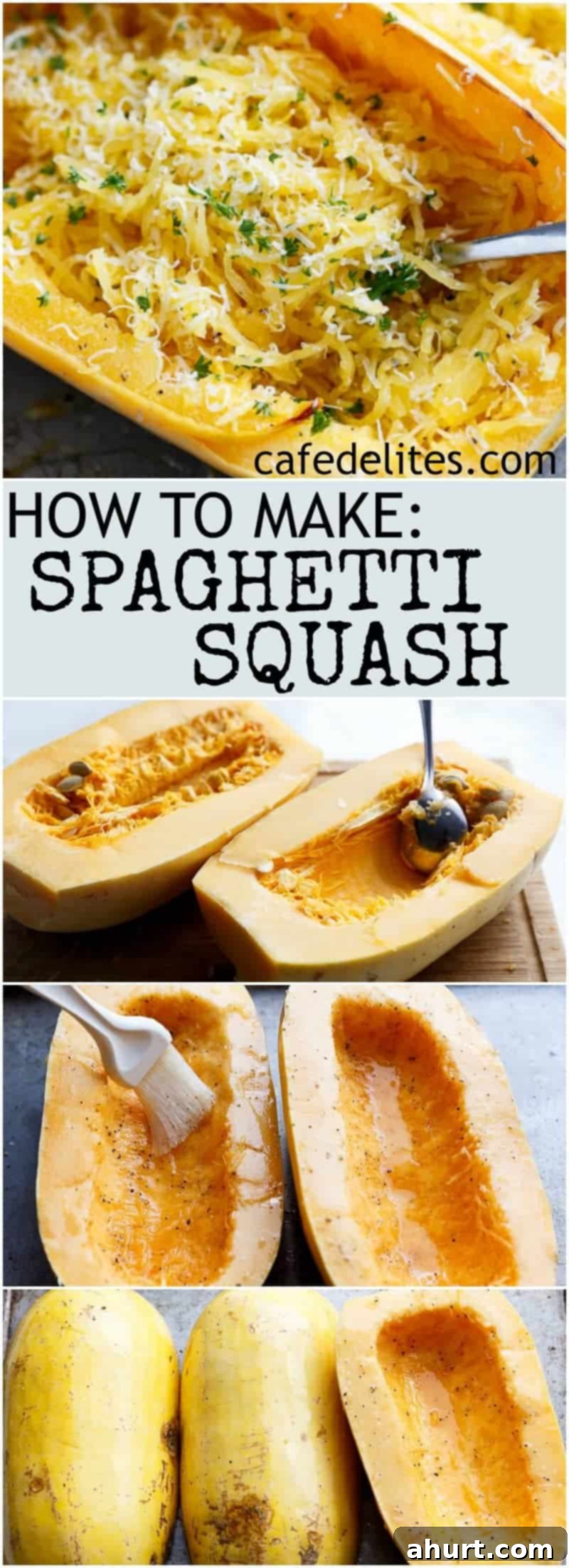 Lasagna-Stuffed Spaghetti Squash Boats 8 PIN image of Spaghetti Squash Lasagna Boats With layers of spaghetti squash, bolognese sauce, creamy ricotta and mozzarella!