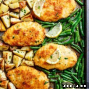 Golden Crispy Parmesan Chicken Milanese and Roasted Vegetables 4 Crispy Parmesan Baked Chicken with Veggies