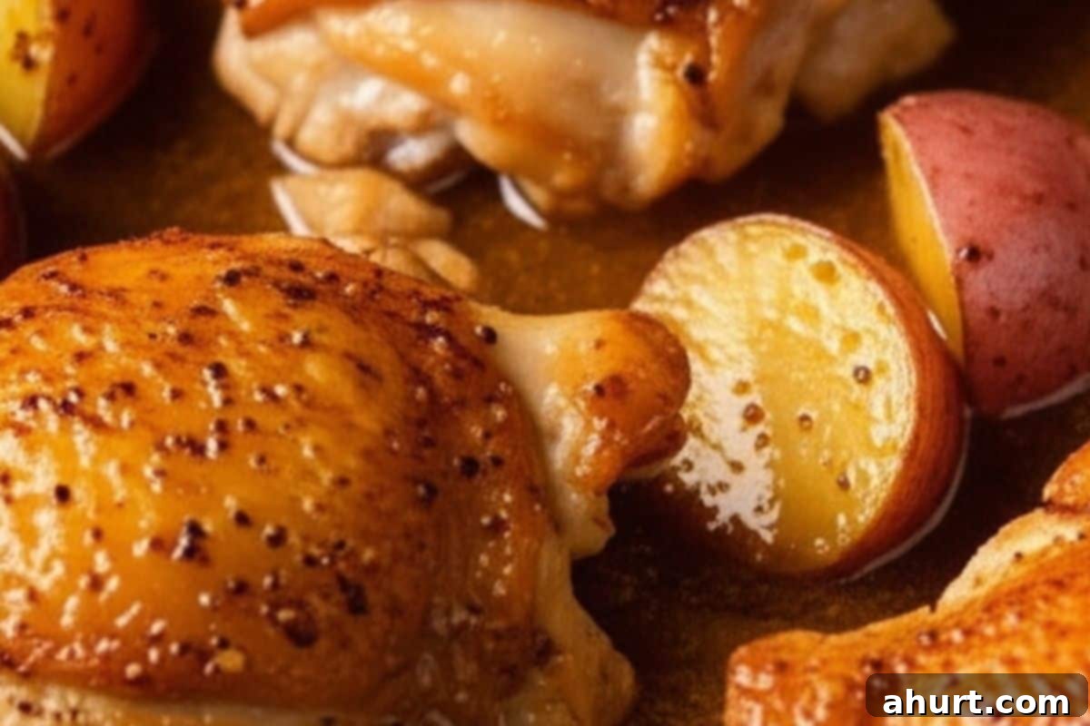 Sheet Pan Honey Mustard Chicken & Potatoes 9 simmer the sauce until thicken