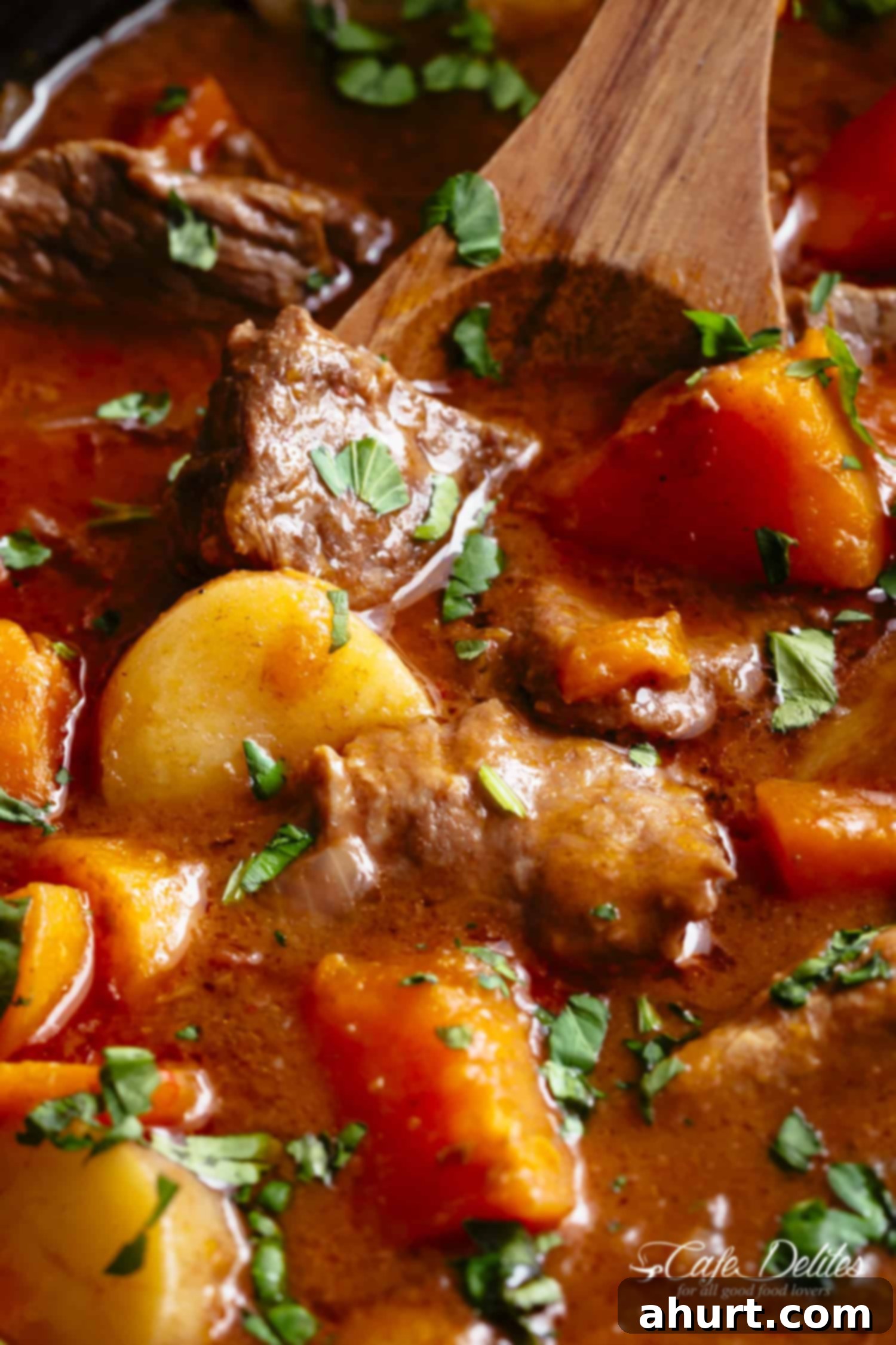 Hearty Slow Cooker Beef and Sweet Potato Stew 10 Slow Cooker Beef Stew filled with fall apart, tender beef pieces and sweet potato