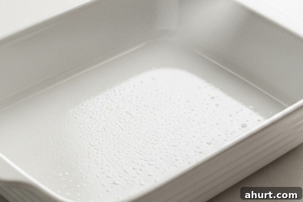 Creamy Parmesan Scalloped Potatoes 3 Step 1: Preparing baking dish for scalloped potatoes