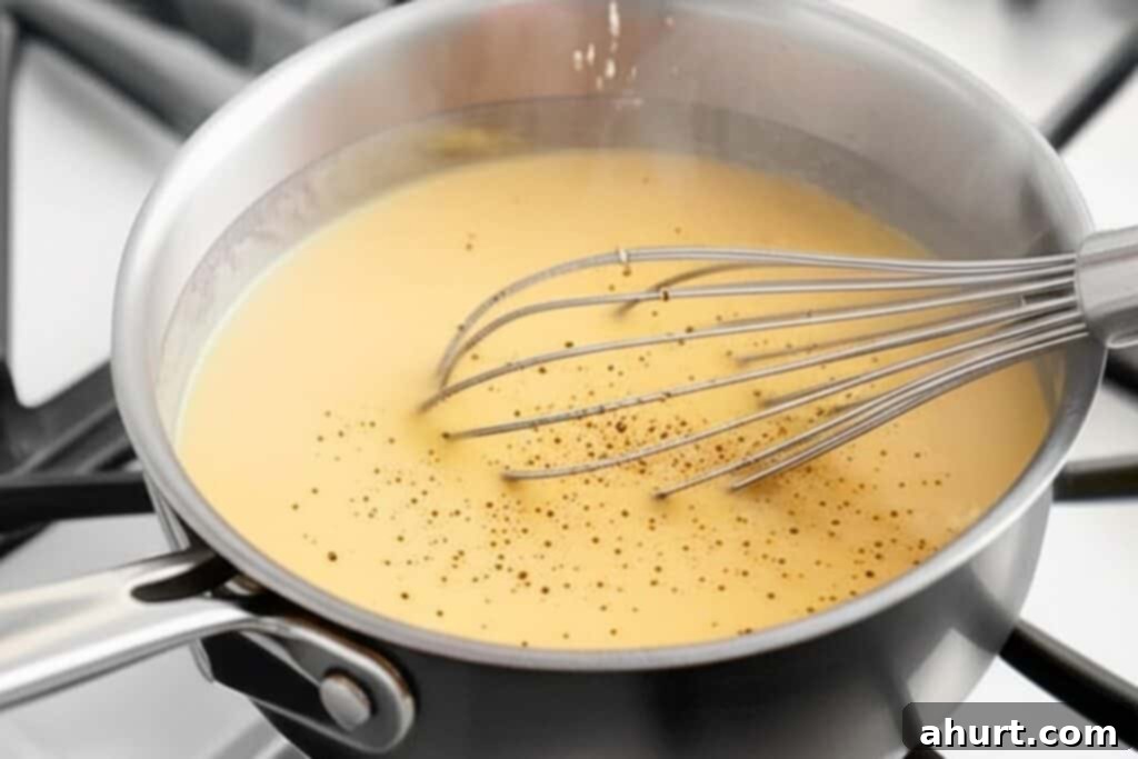 Creamy Parmesan Scalloped Potatoes 6 Step 4: Seasoning the creamy sauce