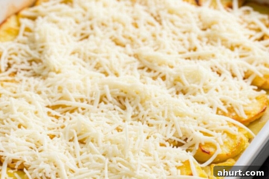 Creamy Parmesan Scalloped Potatoes 8 Step 6: Completing the layering of scalloped potatoes