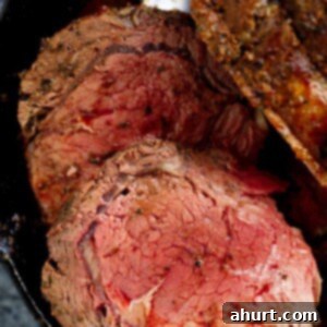 Garlic Herb Crusted Prime Rib 4 Top view of Garlic Herb Prime Rib Roast full of flavor and ready to enjoy