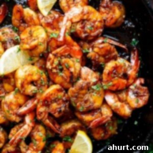 Sweet & Sticky Browned Butter Honey Garlic Shrimp 6 Browned Butter Honey Garlic Shrimp in a pot