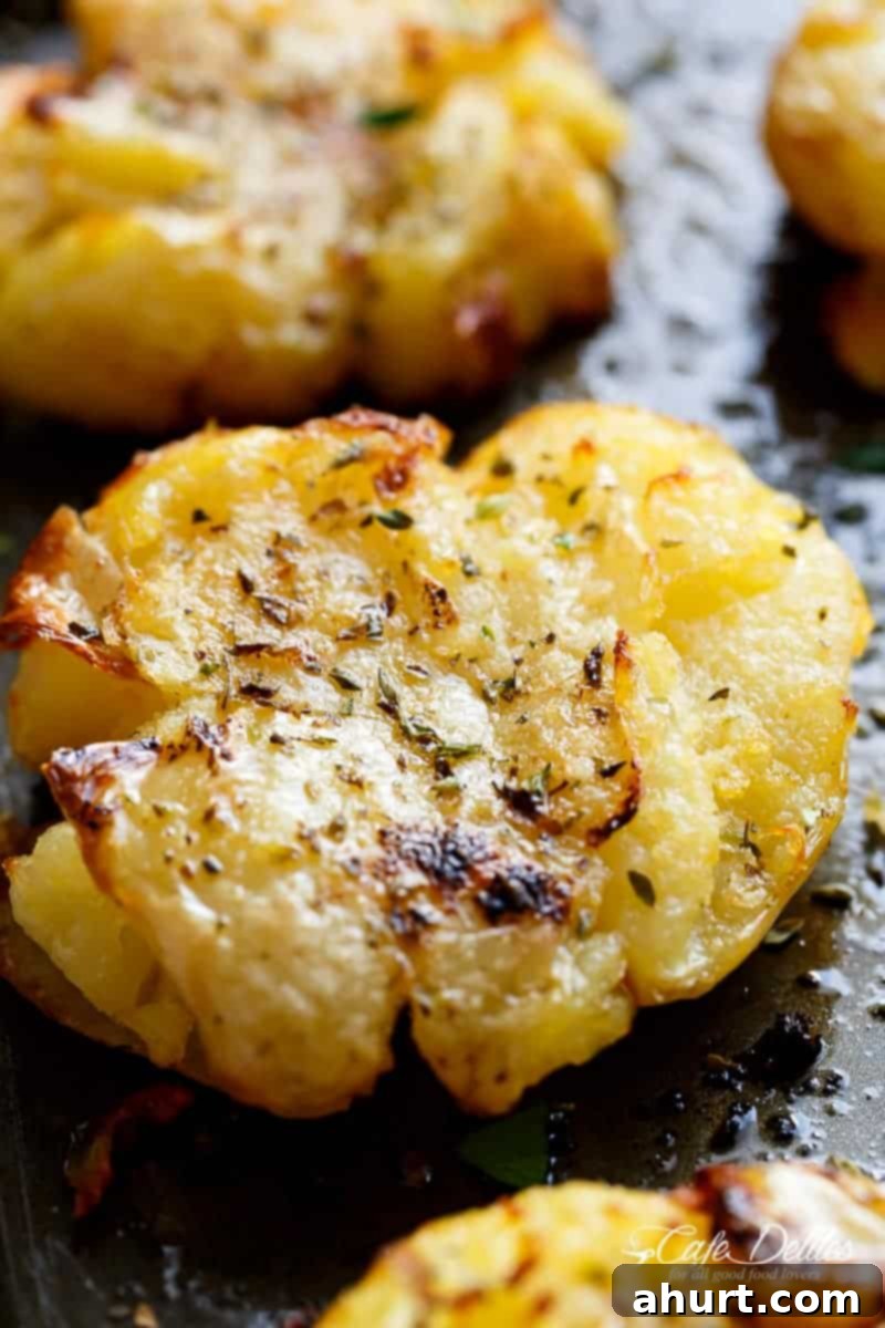 Zoom image of Crispy Greek Lemon Smashed Potatoes  